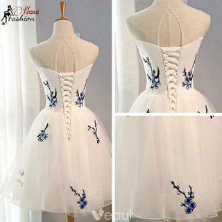 Đầm Xòe Dự Tiệc Đính Hoa