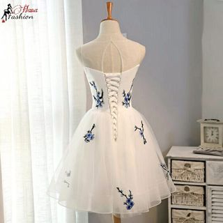 Đầm Xòe Dự Tiệc Đính Hoa