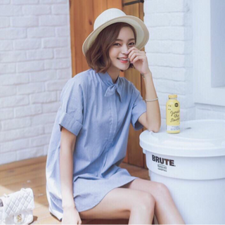 Đầm suông nơ cổ 125k