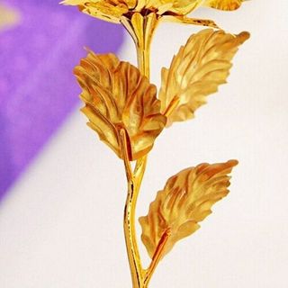 hoa hồng mạ vàng 24k