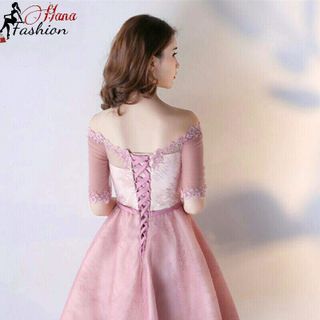Đầm Xòe Bẹt Vai Tay Lỡ