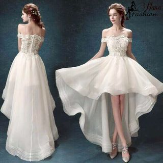 Đầm Xòe Đuôi Tôm Bẹt Vai