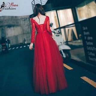 Đầm Xòe Dạ Hội Tay Dài