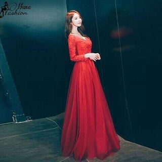 Đầm Xòe Dạ Hội Tay Dài