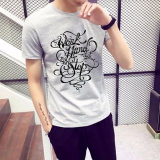 ÁO THUN UNISEX SLOGAN WORKHARD