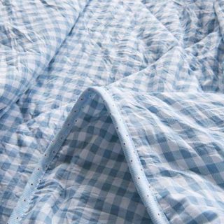 Chăn MUJI nhật bản màu xanh biển