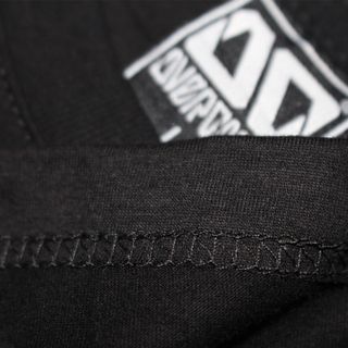 Áo thun OverDose Thái Lan màu đen in hình đầu sói đội mũ Samurai T0103