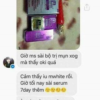 Kem trị mụn Mwhite Siêu phẩm trị mụn dành cho da mặt