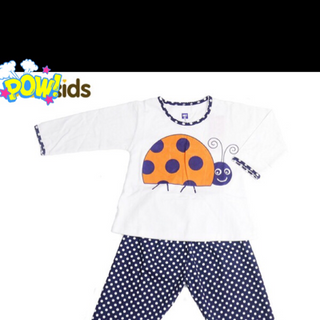 Bộ thun thu đông cotton bé gái