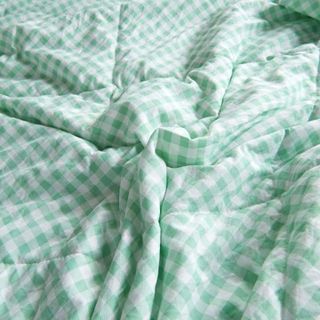 Chăn MUJI Nhật Bản màu xanh lá
