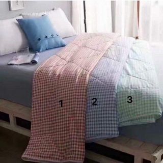 Chăn MUJI Nhật Bản màu xanh lá