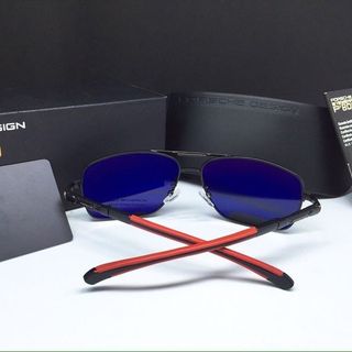 kính mát nam posche gọng đỏ