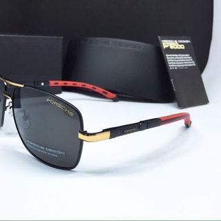 kính mát nam posche gọng đỏ