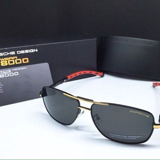 kính mát nam posche gọng đỏ