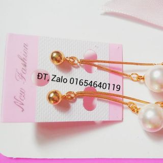 Bông tai inox mạ vàng 18k