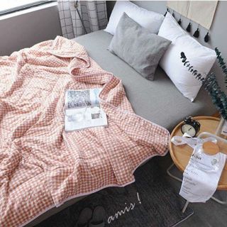 Chăn muji Nhật Bản màu cam