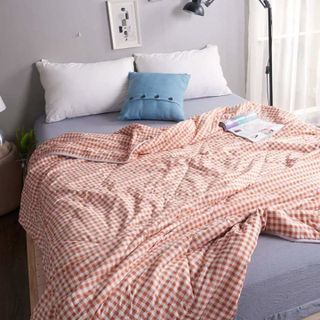 Chăn muji Nhật Bản màu cam