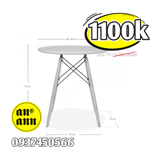 Bàn eames 60x60cm