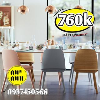 Ghế NHỰA CHÂN GỖ SƠN - Nerd Chair Muuto