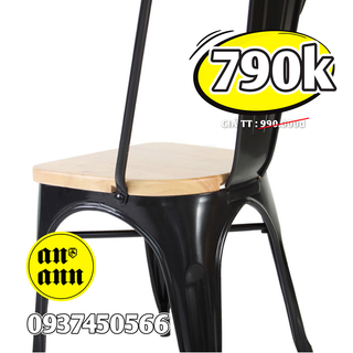 GHẾ TOLIX ĂN MẶT GỖ