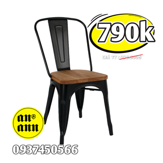 GHẾ TOLIX ĂN MẶT GỖ