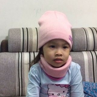 combo khăn mũ len cho bé