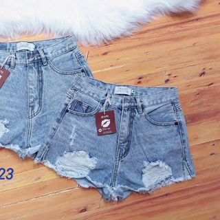 QUẦN SHORT JEAN NỬ TÚI ĐÍNH ĐÁ