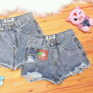 QUẦN SHORT JEAN NỬ TÚI ĐÍNH ĐÁ