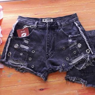 QUÂN SHORT JEAN NỬ TÚI ĐÍNH ĐÁ