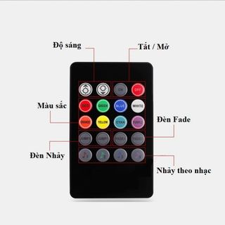 Đèn led gầm ghế ô tô 8 màu