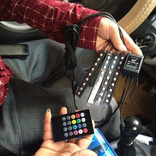 Đèn led gầm ghế ô tô 8 màu