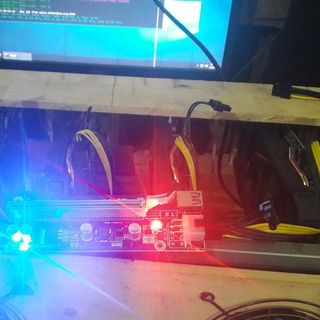 Riser PCI-Ex 1x-16x bản mới nhất 2017 - 009s có led