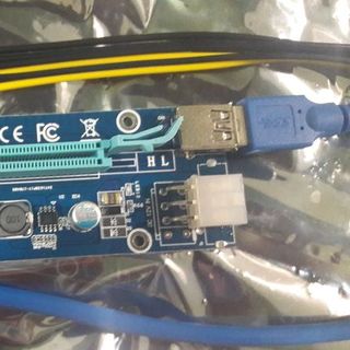 Riser PCI-Ex 1x-16x bản mới nhất 2017 - 009s có led