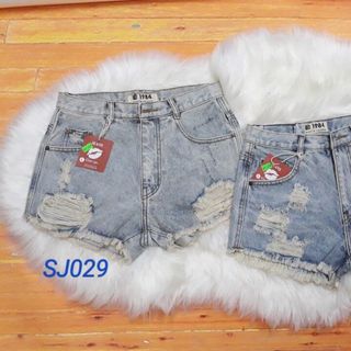 QUẦN SHORT JEAN NỬ TÚI ĐÍNH ĐÁ