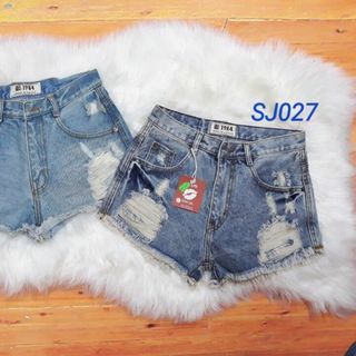 QUẦN SHORT jEAN NỬ TÚI ĐÍNH ĐÁ