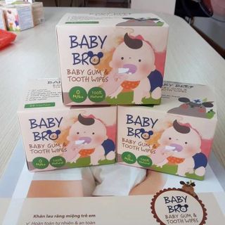 Gạc vệ sinh răng miệng Xylitol Baby Bro 100 từ Hàn Quốc giá sỉ