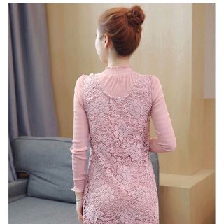 SÉT ĐẦM REN KÈM AK