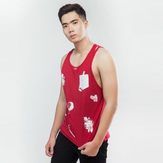 Áo Ba Lỗ Nam KMENS BL0010 Màu Đen