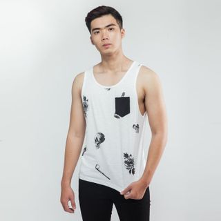 Áo Ba Lỗ Nam KMENS BL0010 Màu Đen