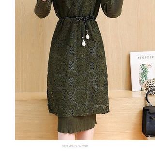 SÉT ĐẦM KÈM ÁO REN
