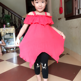 váy rớt vai