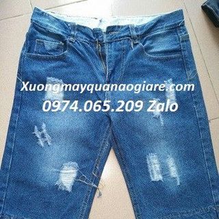 Quần Short Jean Nam