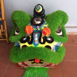 ĐẦU LÂN LONG CỪU MÀU ĐEN-XANH
