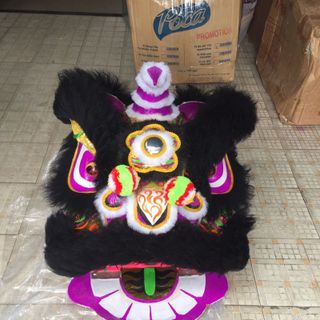 ĐẦU LÂN LONG CỪU MÀU ĐEN-XANH