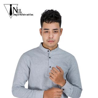Áo sơ mi nam dài tay cổ tầu