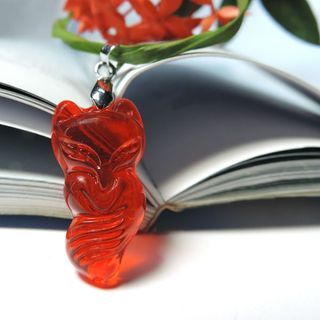 Mặt dây chuyền hồ ly đá phong thủy