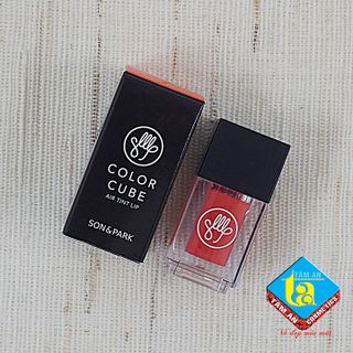 Son kem dưỡng môi Hàn Quốc 07 Son And Park - Air Tint Lip Cube 07 Poppy Red