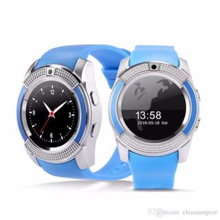 Đông hồ thông minh V8 mặt tròn