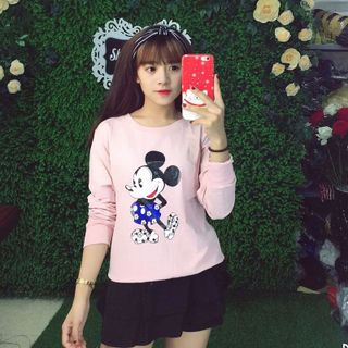 Áo nỉ da cá dài tay