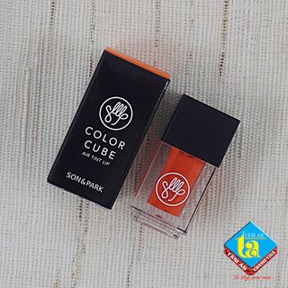 Son kem dưỡng môi Hàn Quốc 02 Son And Park - Air Tint Lip Cube 02 Sunny Orange